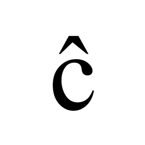 ĉ | latin small letter c with circumflex | Times New Roman, Regular ...