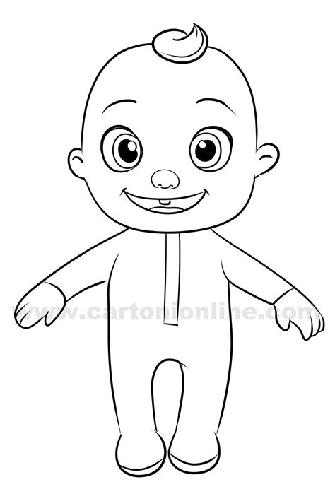 Jj Cocomelon Coloring Page Printable