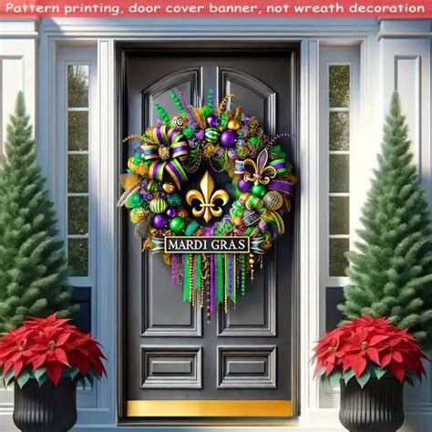 2D Decorative Door Sign, 1pc Mardi Gras Mask Decoration, Modern ...