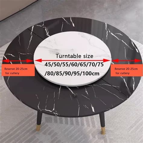 QCSJM Wooden Large Turntable Dining Table Rotating Serving India | Ubuy