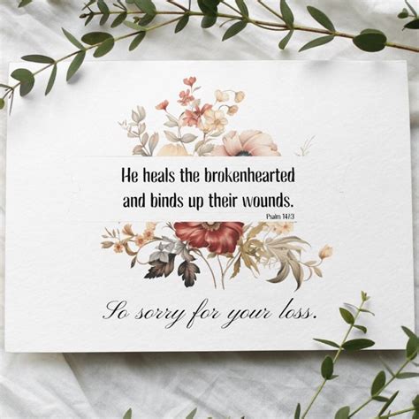 Heartfelt Christian Sympathy Card - 7x5 Inches, Thoughtful Condolence ...