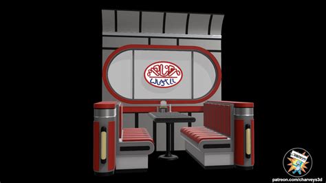 ⭐ Star Wars Dex's Diner Booth Diorama for 3.75" and 6" figures・ 3D File ...