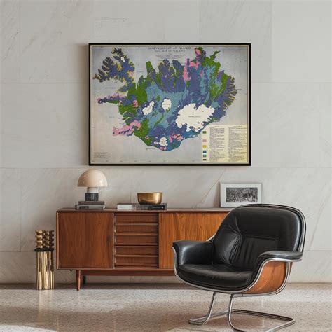 Buy Vintage 1969 Iceland Soil Map: Geological Wall Art Print Online in ...