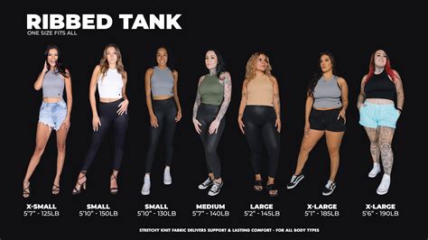 Women's Ribbed Tank Size Chart – Dixxon Flannel Co.