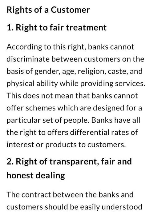 Rights and duties of bank customers - Brainly.in
