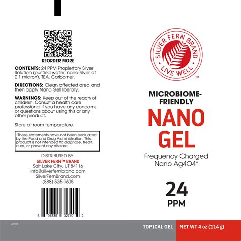 Nano Gel - Purified Silver 24 PPM AG404 - Frequency Charged – Silver ...