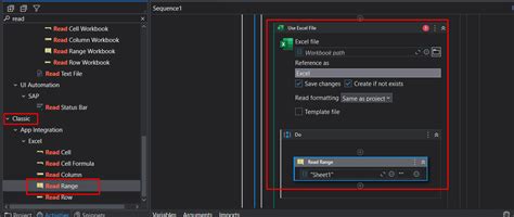 Image result for UiPath 2021 Version 10.4 Excel Read Range Example