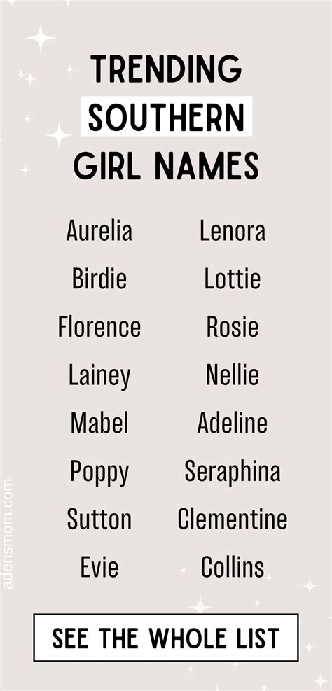 The Ultimate List of Southern Girl Names for 2025