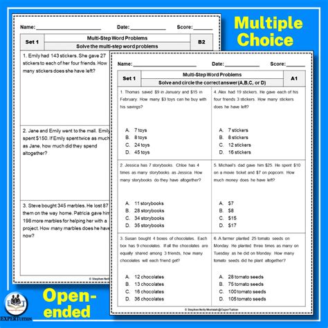 Image result for Easy Multi-Step Word Problems