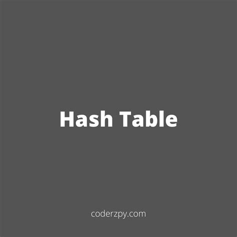 Create a Hash Table in Python Using Lists 的图像结果