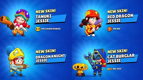 All Jessie Skins in Brawl Stars