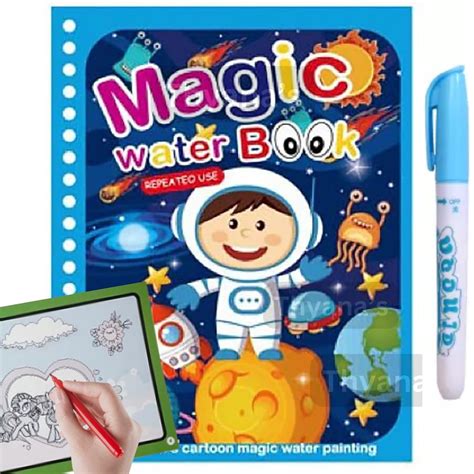 Thyana's Reusable Magic Water Coloring Painting Book for Kids - Self ...