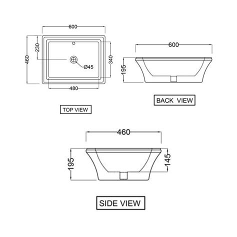 Jaquar - Table Top Rectangle White Wash Basin - Queen's Prime - QPS WHT ...