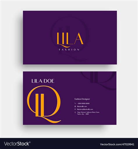 Business Card Design for Fashion 的图像结果