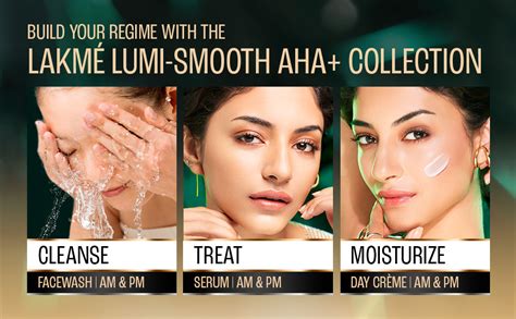 LAKMÉ Lumi-Smooth AHA+ Facewash with 2% Salicylic & Lactic Acid for ...