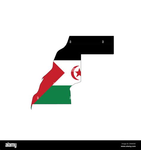 Sahrawi arab democratic republic map hi-res stock photography and images - Alamy