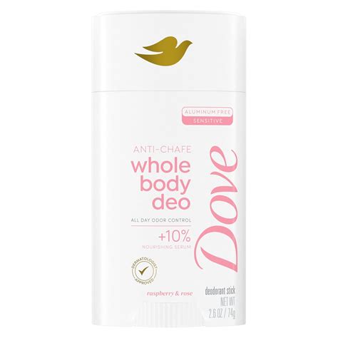 Amazon.com : Dove Whole Body Deo Aluminum Free Anti-Chafe Deodorant ...