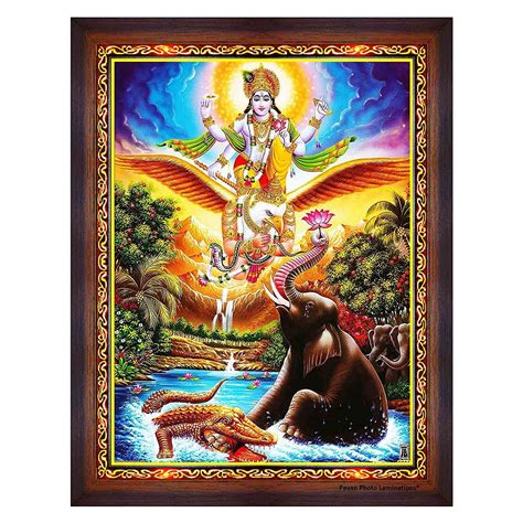 Samriddhi Gajendra Moksha Visnhu Poster Large Wall Paper Poster without ...