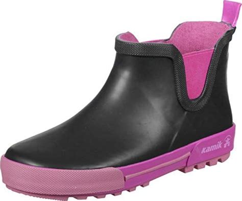Buy Kamik Girls' Rainplaylo Rain Boot, Navy/Magenta, 1 M US Little Kid ...