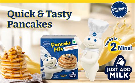 Pillsbury Butterscotch Flavour Pancake Mix| 2-Minute Pancake Mix for ...
