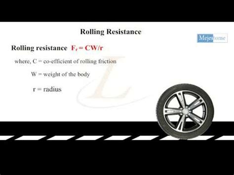 Rolling Resistance Video Lecture - Engineering Mechanics - Civil ...