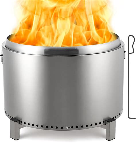 Amazon.com : CuisinAid 27" Smokeless Fire Pit - Portable Safe Burning ...