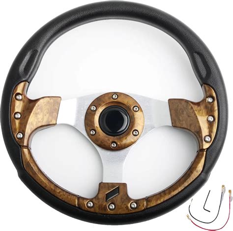 Buy YEHICY Vintage Wood Grain Golf Cart Steering Wheel for Club Car DS ...