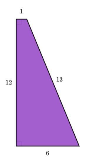 Find the area of the shape shown below. - Brainly.in