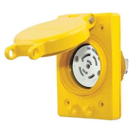 Hubbell Wiring Device-Kellems Watertight Flanged Locking Receptacle ...