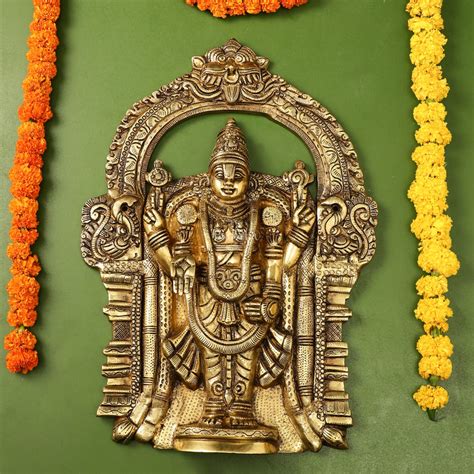 Buy Brass Superfine Lord Venkateshwara Tirupati Balaji Wall Hanging ...