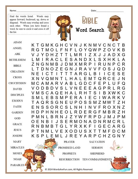 Bible Puzzle Worksheets - Puzzle Worksheets Printable
