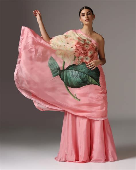 Candy Pink Floral Kaftaan – Yashodhara