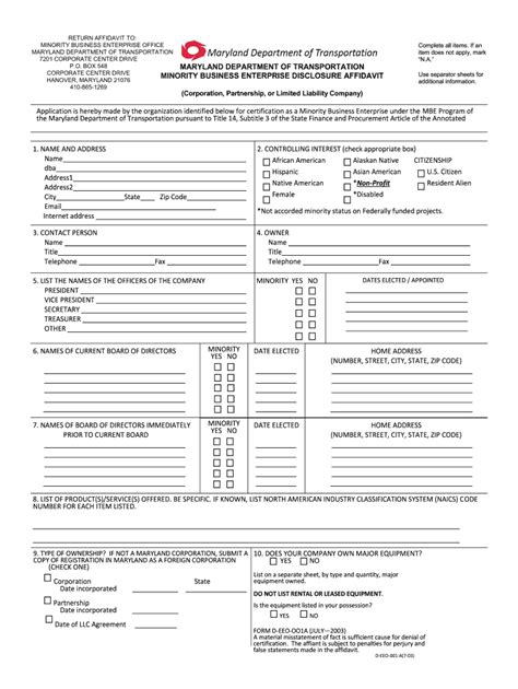 2003-2026 Form MD D-EEO-001-A - Fill Out, Sign & Share Online | pdfFiller