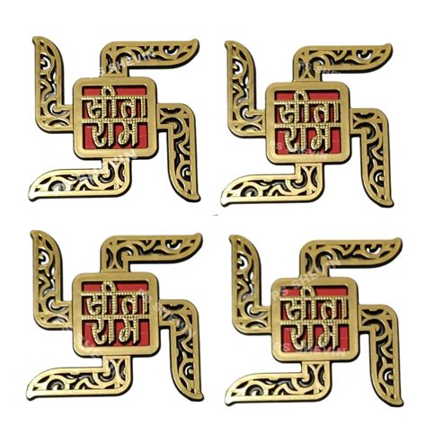 Veena% Sita Ram & Ram Ram Stickers Door Tags Rakhi Pooja Sohn Self ...