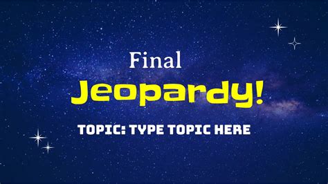 Jeopardy Font