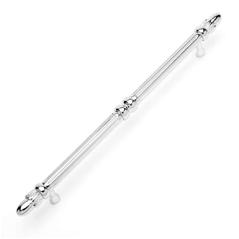 RK International 8-in Center to Center Polished Nickel Cylindrical Bar ...