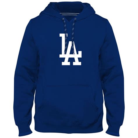 Los Angeles Dodgers MLB Express Twill Logo Hoodie - Royal | SportBuff ...
