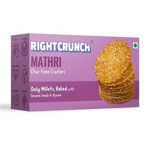 RIGHTCRUNCH Healthy Snacks for Chai-time, Gluten-free & Baked, Only ...