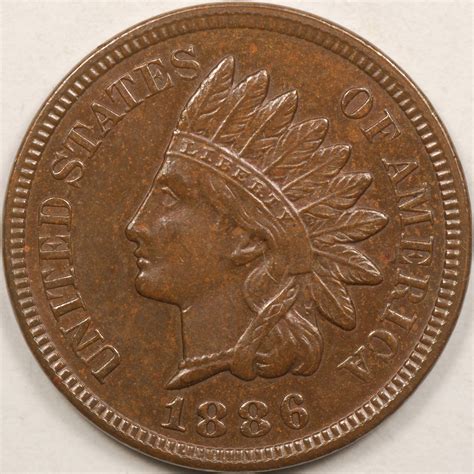 1886 Type II INDIAN HEAD CENTS