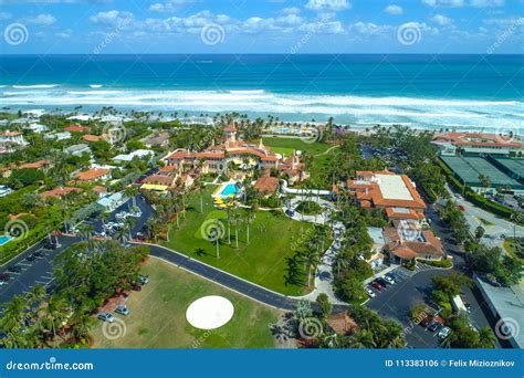 Aerial Photo Mar a Lago Palm Beach Florida USA Stock Photo - Image of ...
