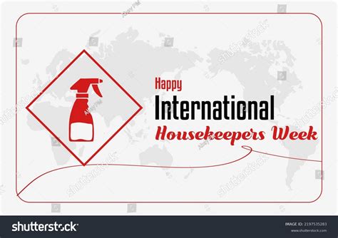 Housekeepers Week Holiday Concept Template Background Stock Vector ...