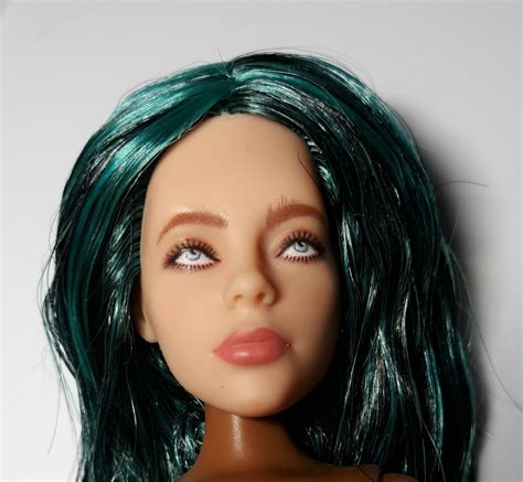 Billie Eilish Doll HEAD ONLY realistic great for head swap OOAK hybrid ...