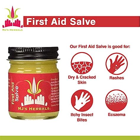 Buy MJ's Herbals First Aid Salve | Organic, All Purpose Treatment for ...