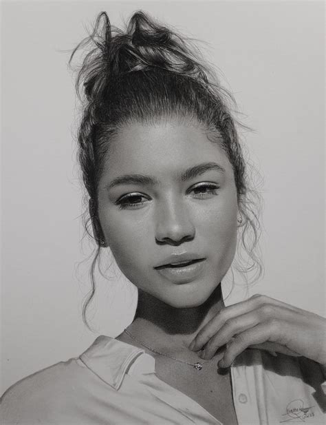 ArtStation - Pencil Drawing of Zendaya