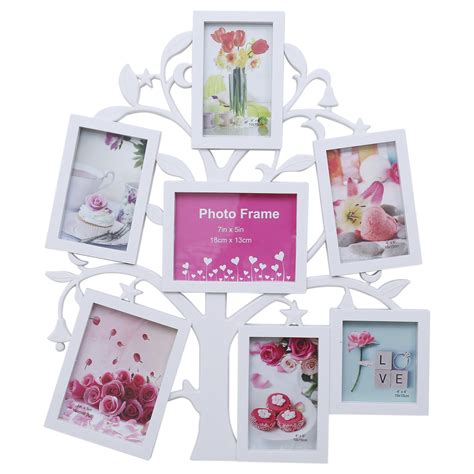 Kurtzy Collage Tree Photo Frame Wall Hanging Decor for Friends Family 7 ...