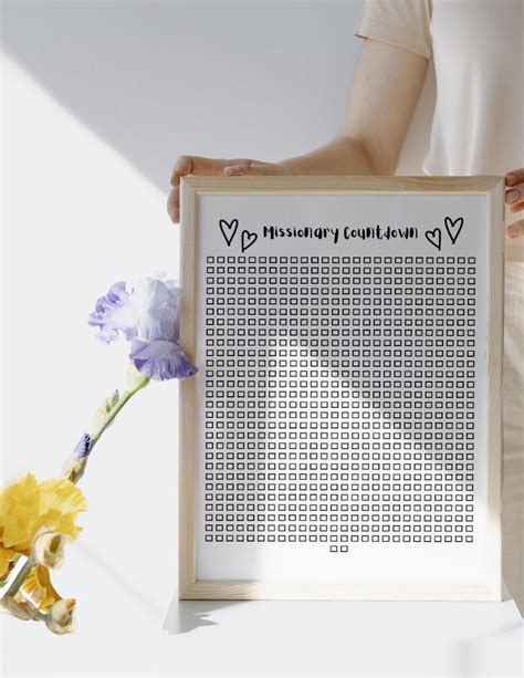 2-Year Daily Missionary Countdown Printable | Daily Countdown for ...