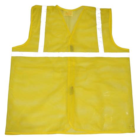 Aktion Safety AK-601-NY1_ 5 Jacket Yellow Net with 1 inch Reflective ...