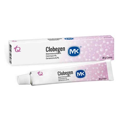 CLOBEGEN BETAMETASONA/CLOTRIMAZOL/GENTAMICINA 0.05/1/0.1 % CREMA X 20 ...