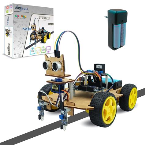 Buy POTLIBABA 4Wd 2-In-1 Robotics Kit (4Wd 2-In-1 Robotics Kit With ...