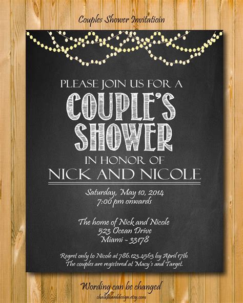 Couple Shower Invitation Templates